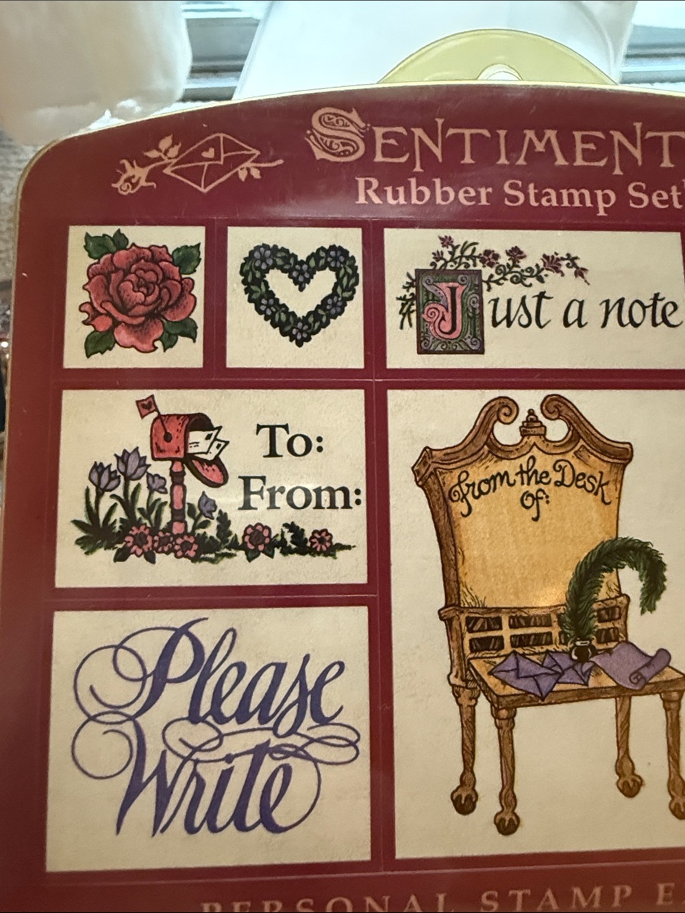 Sentiments Rubber Stamp Set - Picture 3 of 9